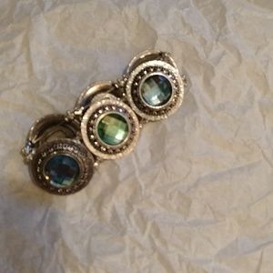 Silver stretch band bracelet